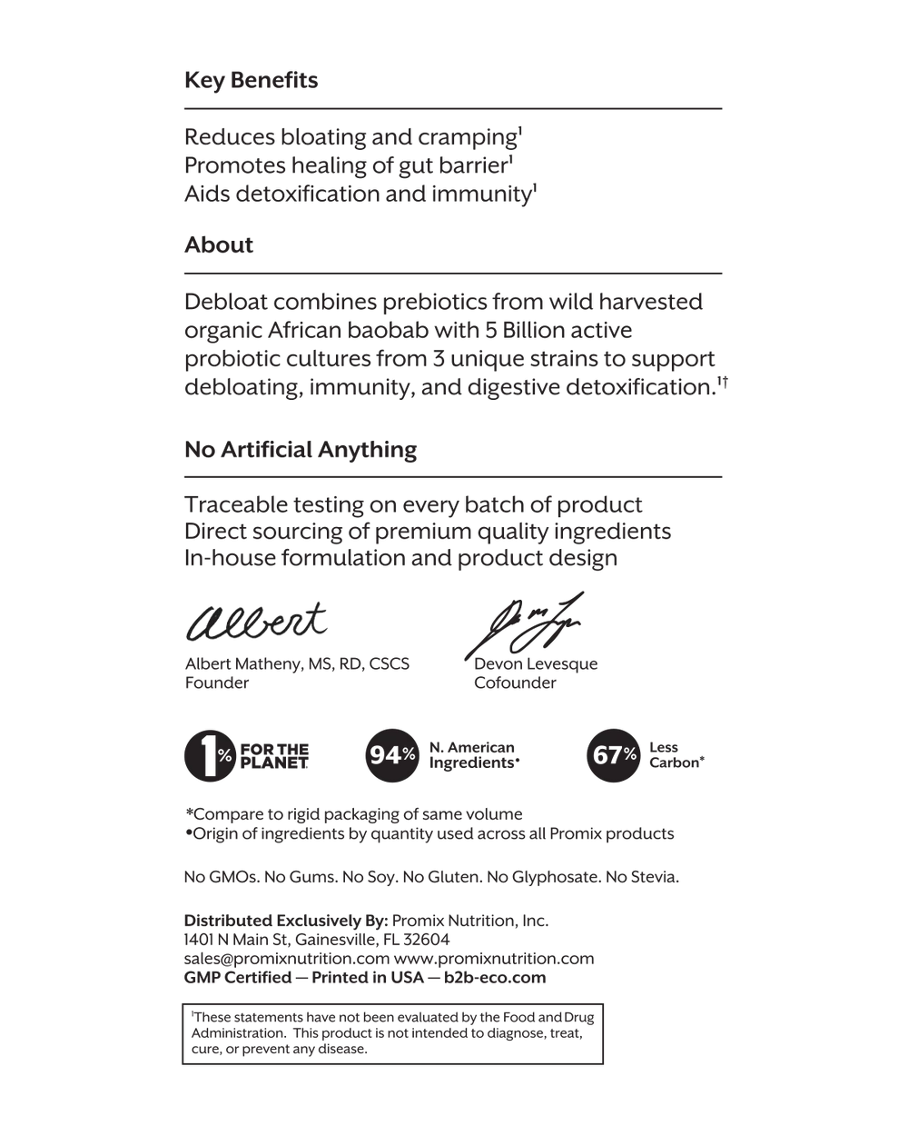 Debloat: Prebiotic + Probiotic